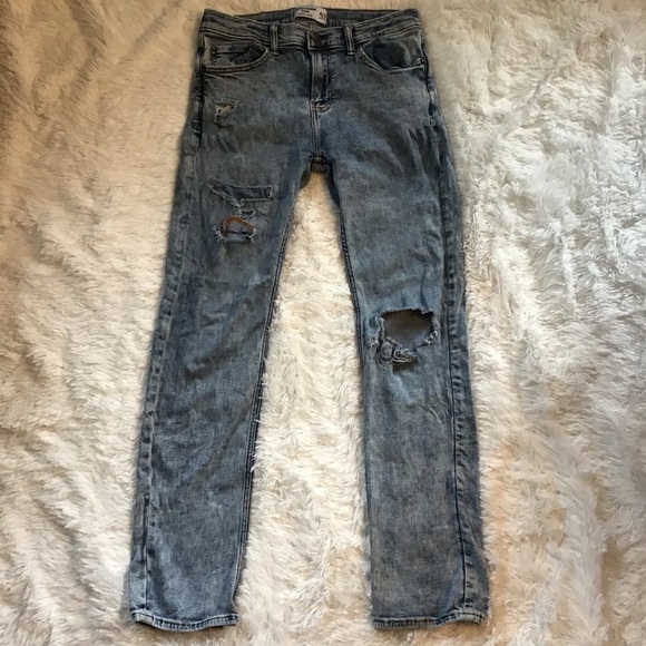 Abercrombie Kids Ripped Skinny Jeans 15/16 - Picture 1 of 4